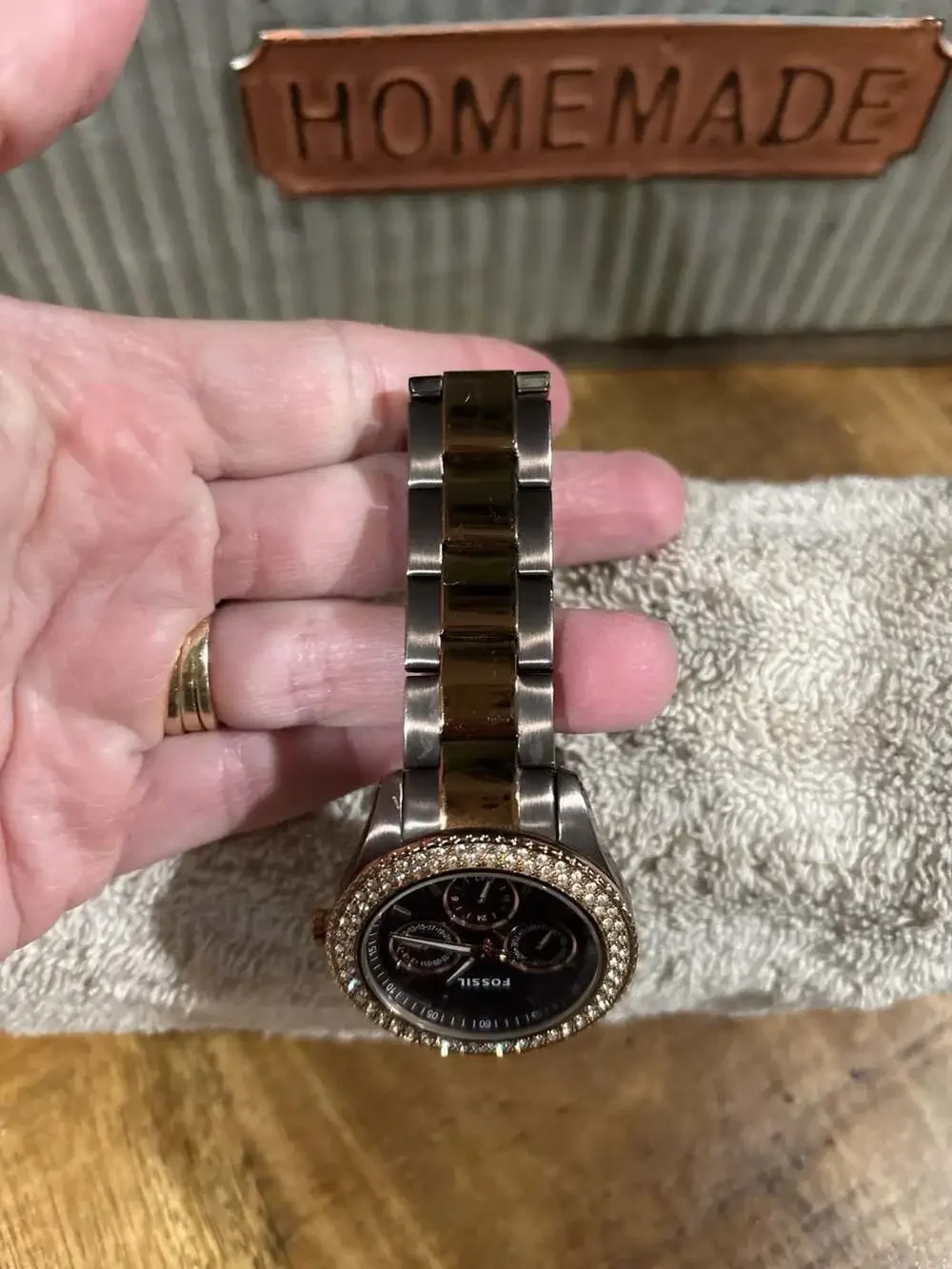 Fossil Stella Multifunction Two-Tone Crystal Bezel Women's Watch